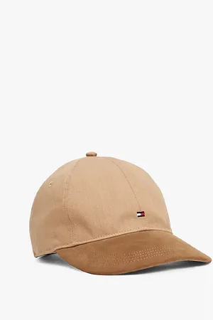 Tommy Hilfiger Baseballpet met visgraatmotief en geborduurde vlag