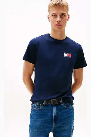 Tommy Hilfiger Slim fit T-shirt met Tommy-badge