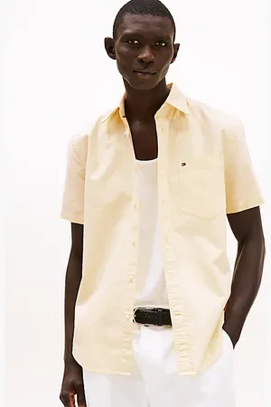 Tommy Hilfiger Regular fit Oxford-overhemd met korte mouwen