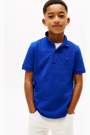 Tommy Hilfiger Regular fit polo met geborduurde vlag