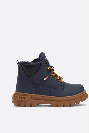 Tommy Hilfiger Enkellaars met veters en chunky profielzool