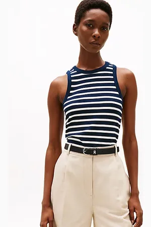 Tommy Hilfiger Slim fit tanktop met geribde textuur