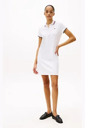 Tommy Hilfiger Mini-polojurk met contrasterende rand