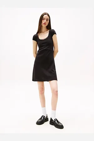 Tommy Hilfiger Ajour A-line mini-jurk