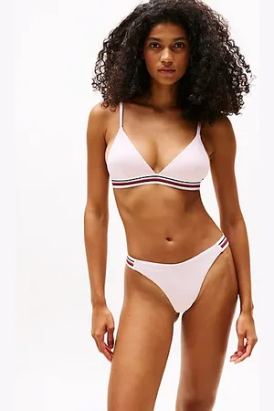Tommy Hilfiger High cut bikinibroekje met signature-streep