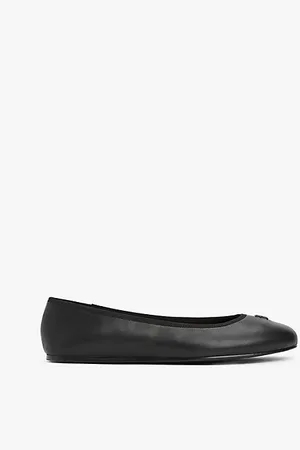 Tommy Hilfiger Leren ballerina met TH-monogram