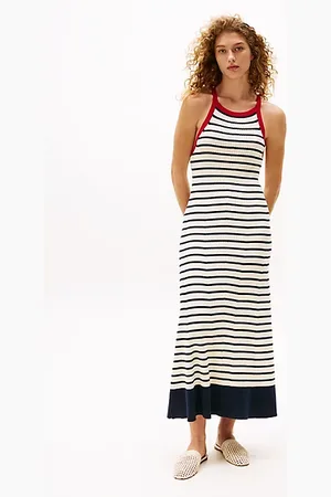 Tommy Hilfiger The Sofia Capsule gestreepte maxi-jurk