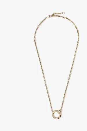 Tommy Hilfiger Vergulde ketting met ronde hanger