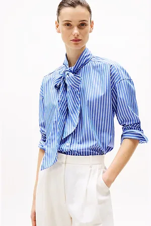 Tommy Hilfiger Relaxed fit blouse met strik