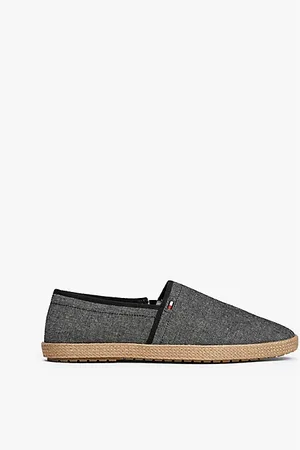 Tommy Hilfiger Linnen espadrille met chambray finish