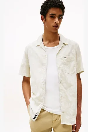 Tommy Hilfiger Regular fit getextureerd overhemd met korte mouwen