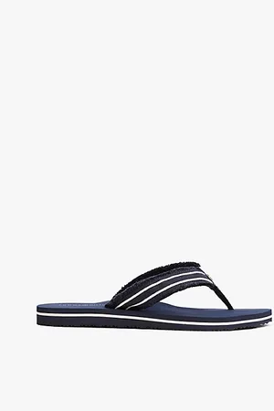 Tommy Hilfiger Teenslipper met TH-monogram en webbing band