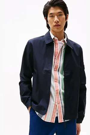 Tommy Hilfiger Performance shirtjack met rubberen logopatch