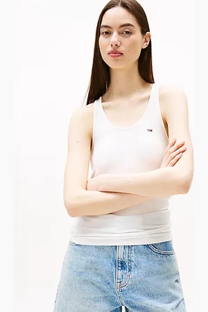 Tommy Hilfiger Geribde tanktop met racerback