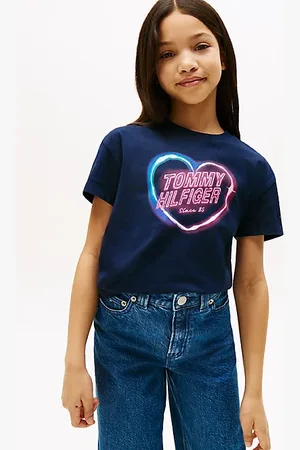Tommy Hilfiger Relaxed fit T-shirt met hart-graphic