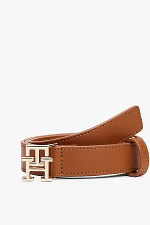 Tommy Hilfiger Leren riem met monogramgesp