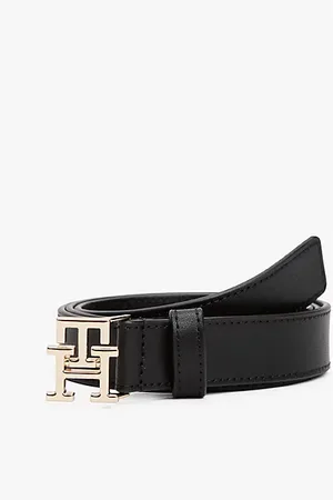 Tommy Hilfiger Leren riem met monogramgesp
