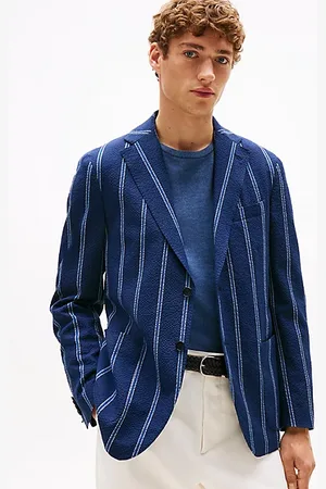 Tommy Hilfiger Single-breasted blazer met wijde krijtstreep