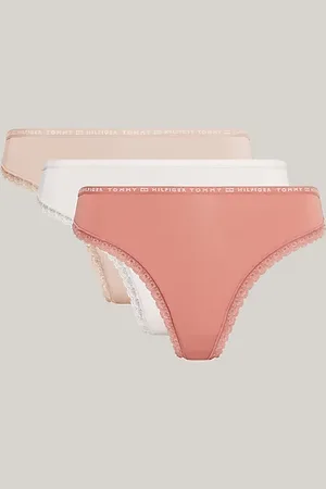 Tommy Hilfiger Set van 3 strings met gebloemd kant