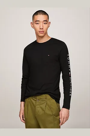 Tommy Hilfiger Slim fit longsleeve T-shirt met logo