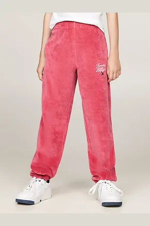 Tommy Hilfiger Jogger van velours met boorden