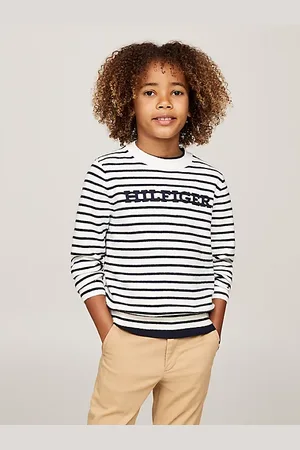 Tommy Hilfiger Trui met ronde hals en Hilfiger Monotype-logo