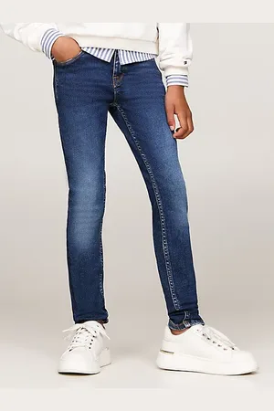 Tommy Hilfiger Skinny jeans met medium wassing en fading