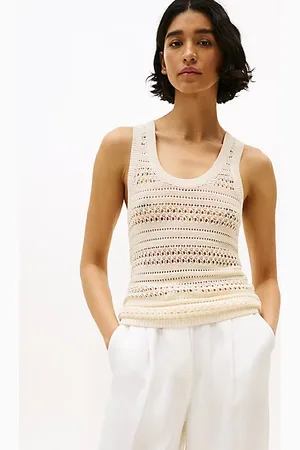 Tommy Hilfiger Gehaakte slim fit tanktop met racerback