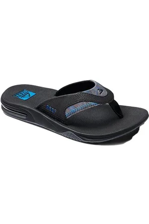 Reef FANNING BLACK/POOL PALM Teenslippers