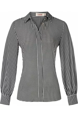 Louche Byron Diamonds Forever Blouse in Black and White