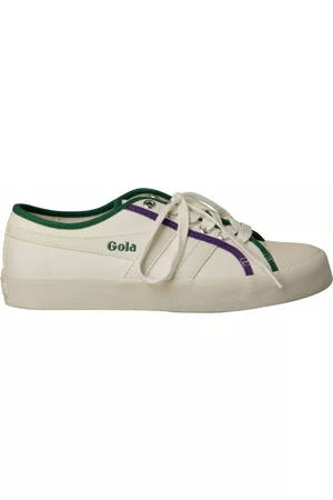 Gola Coaster Smash Sneakers in Off White and Green