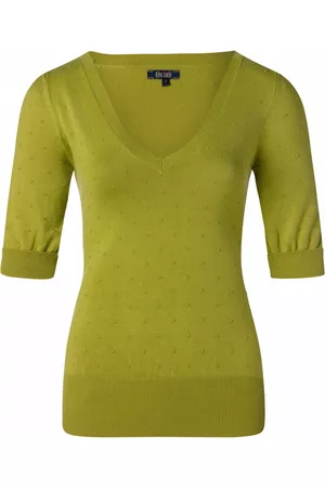 King Louie Agnes Droplet Top in Cress Yellow
