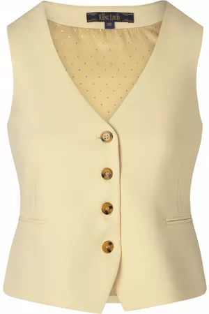 King Louie Dames Bodywarmers - Bianca Simonet Gilet in Vanilla Cream