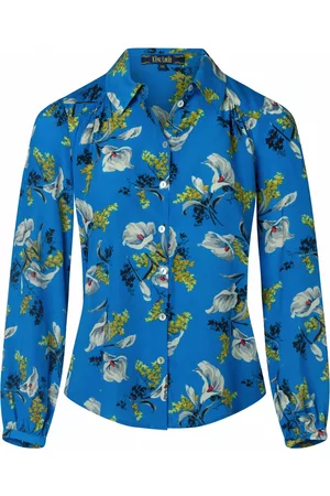 King Louie Carina Cubanelle Blouse in Madeira Blue