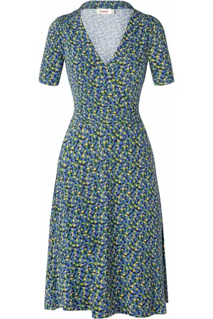 Louche Dames Jurken - Frankie Bubble Pop Wrap Dress in Multi