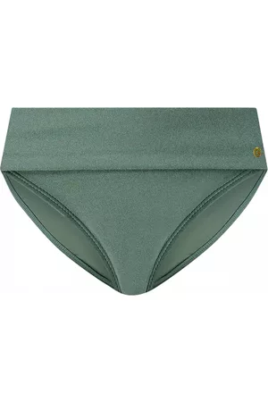 TC Beach Dames Bikini broekjes - Flipover Bikini Bottom in Green Sparkle