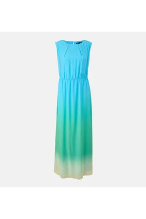 Comma, Blauwe Maxi Jurk