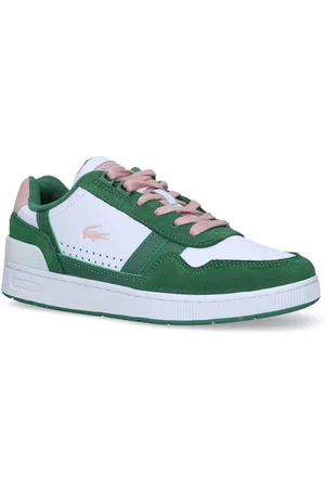 Lacoste Dames Sneakers - T-Clip Groene Sneakers