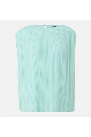 Comma, Dames Tops - Turquoise Top