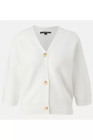 Comma, Dames Cardigans - Witte Cardigan