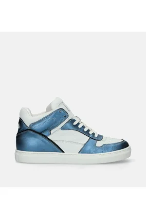 Donkerblauwe hoge sneakers dames hot sale