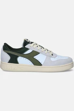 Diadora Magic Basket Low Suede Witte Sneakers