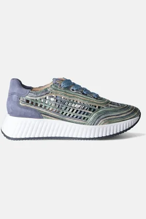 Softwaves Blauwe Veterschoenen