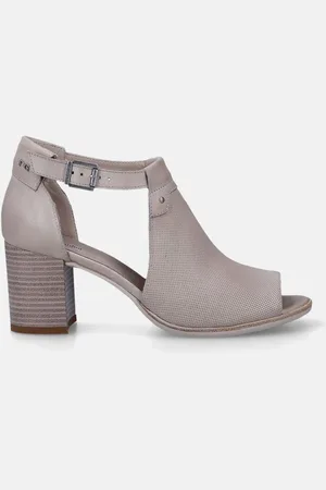Nero Giardini Bruine Sandalen met blokhak