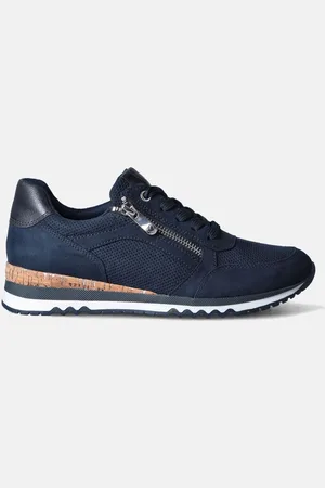 Marco Tozzi Blauwe Veterschoen