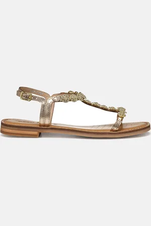 Geox Maddalusiac Gouden Sandalen