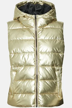 VERO MODA Upsala Gouden Korte gewatteerde bodywarmer