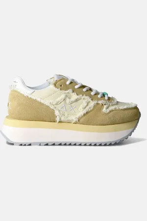 sun68 Big Stargirl Canvas Gele Platform sneakers