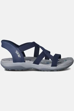 Skechers Reggae Slim Stretch Flex Blauwe Sandalen