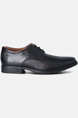 Clarks Tilden Plain Zwarte Veterschoenen
